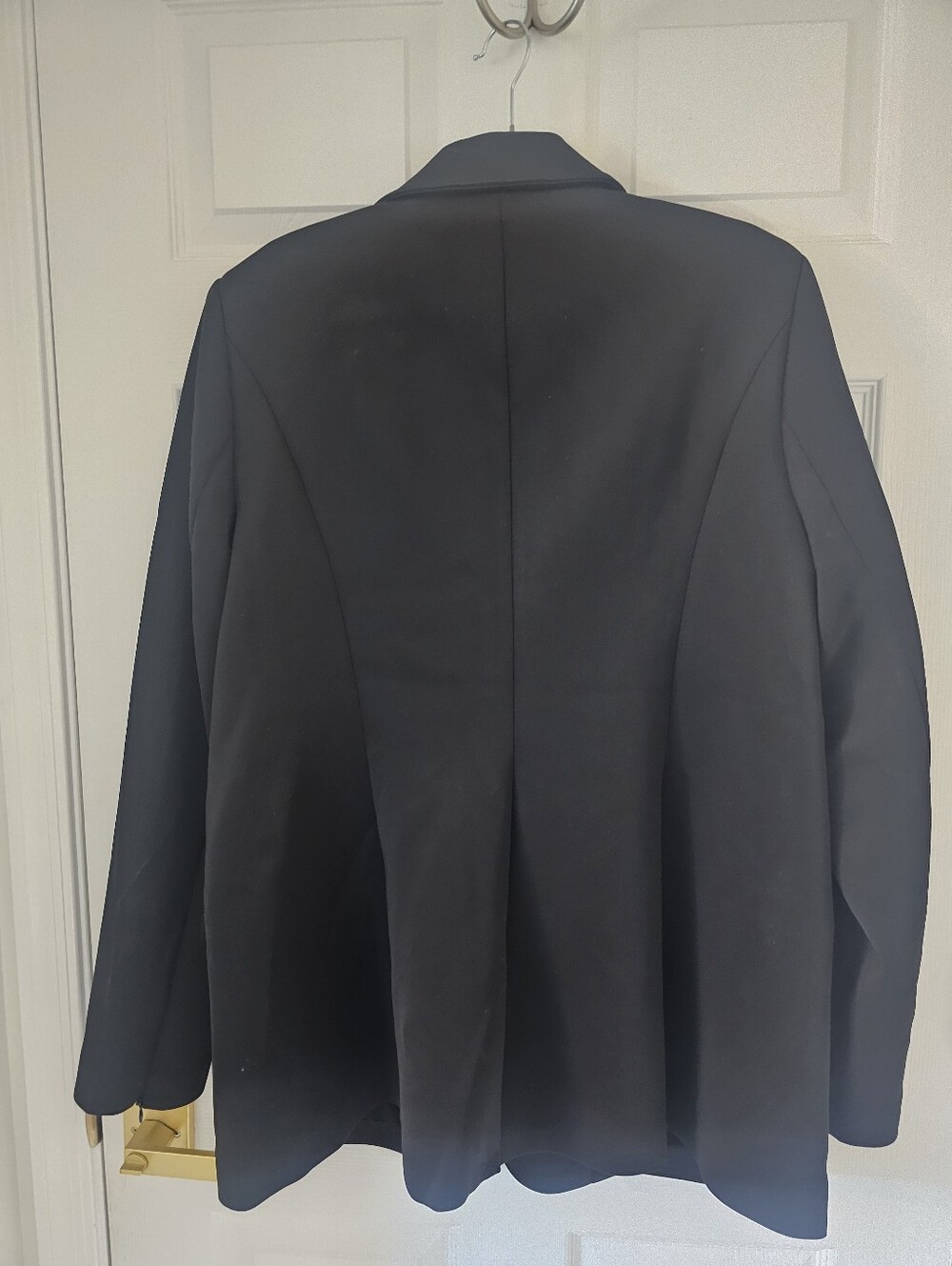 Good American Black Notch-Lapel Single-Button Blazer - Picture 2 of 5